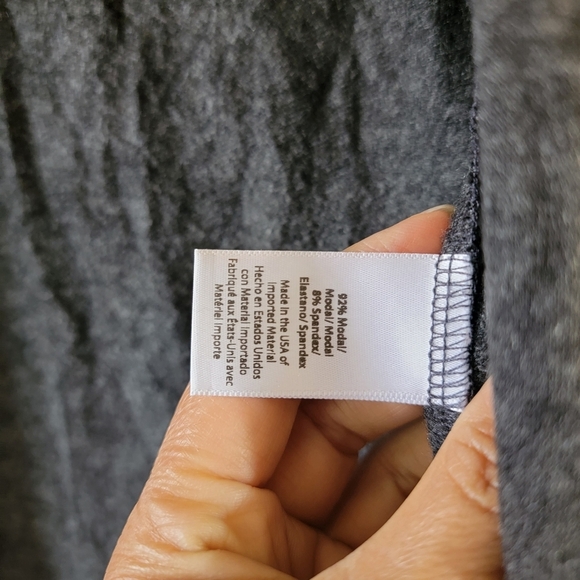 Beyond Yoga Heather Gray Long Duster Cardigan Sz XS Side Slit Athleisure Soft - Picture 11 of 12